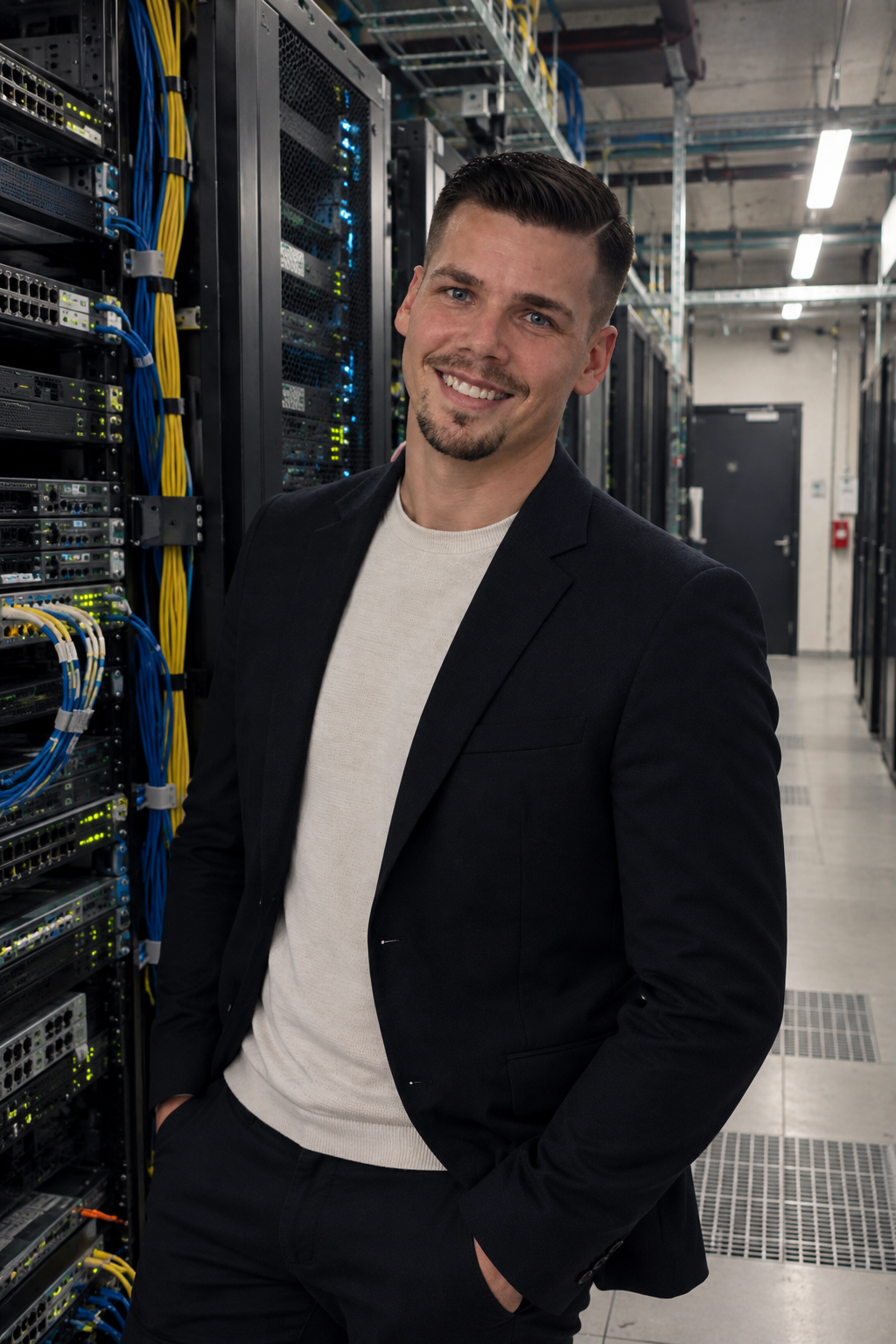 IT Point Rubino – Ansprechpartner im Serverraum